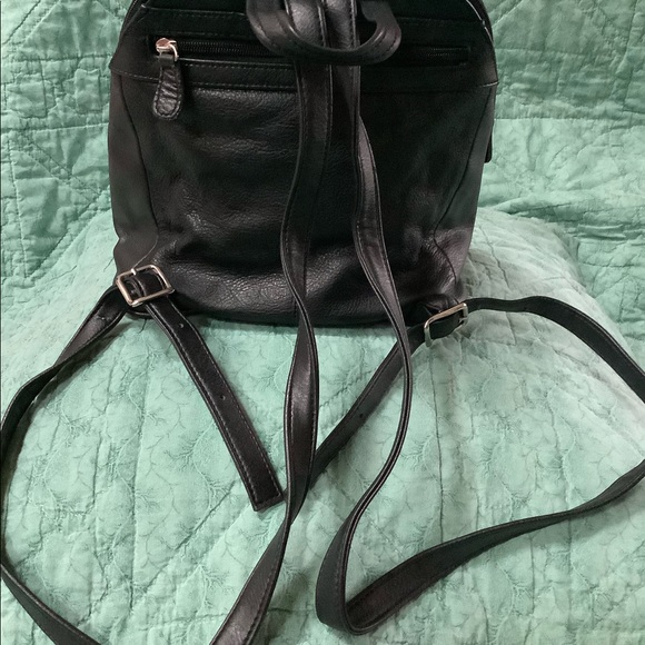 Aurielle Bags Aurielle Black Leather Mini Backpack Poshmark